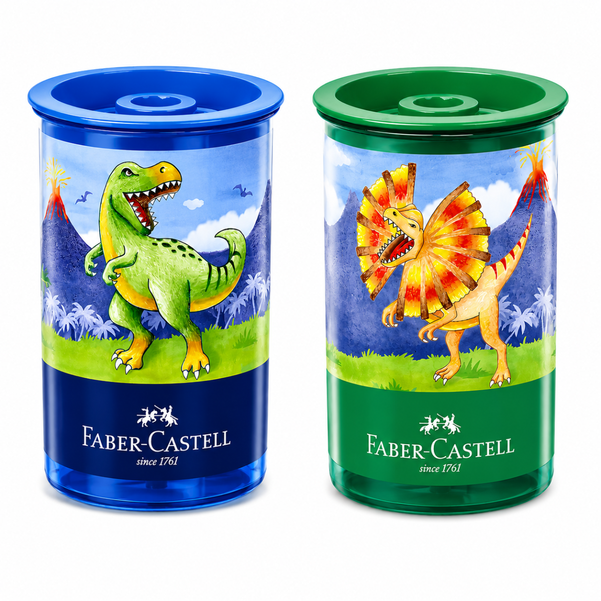 APONTADOR FABER CASTELL DINOSSAURO 123 DEPOSITO VERDE E AZUL APONTADOR FABER CASTELL DINOSSAURO 123 DEPOSITO VERDE E AZUL
