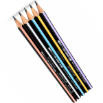 Lapis HB -602 Preto Jumbo Noris Linha Pastel Lilás