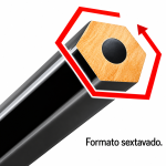 LAPIS PRETO FABER CASTELL 1205 MAX HEXAGONAL