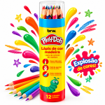 LAPIS COR BRW PLAY DOH 12C LP1229