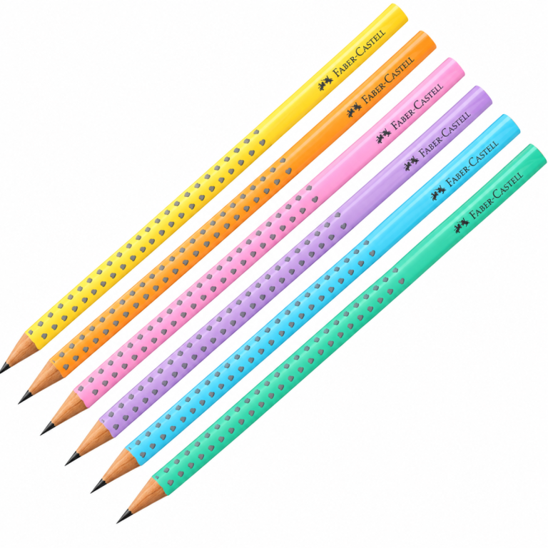 LAPIS PRETO FABER CASTELL GRIP 2001 CORES SORTIDAS