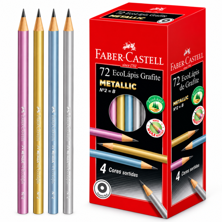 LAPIS PRETO FABER CASTEL METALLIC VARIADOS